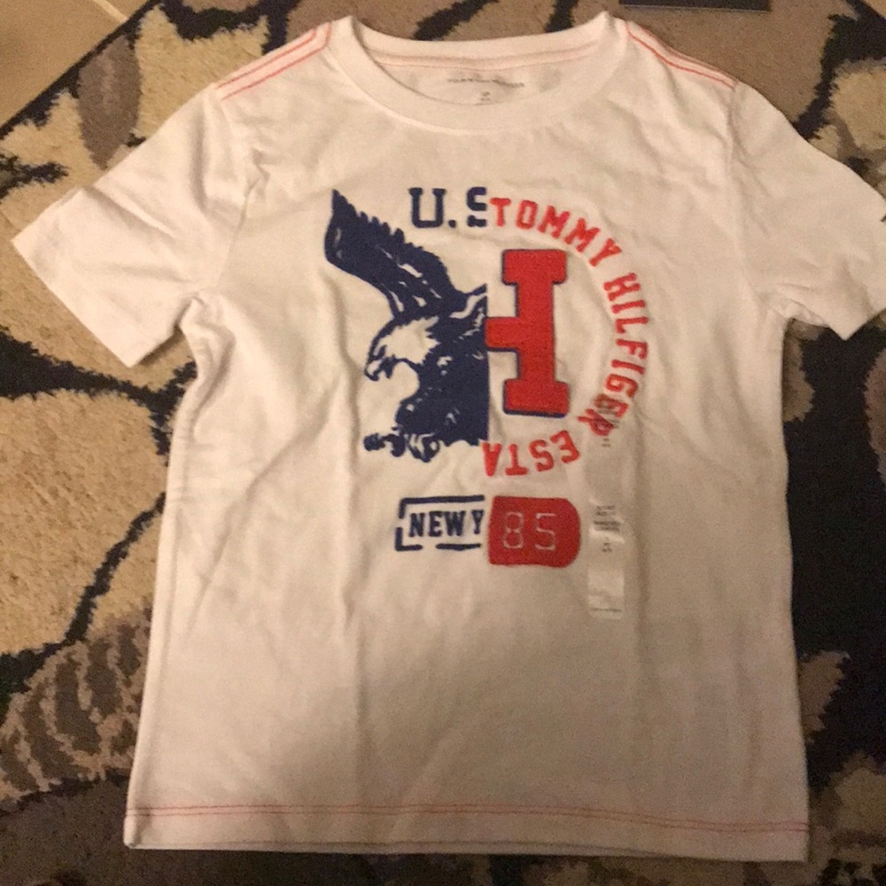 White Tommy Hilfiger kids tee, brand new